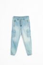 Spodnie jeansowe niebieskie JOGGER o fasonie REGULAR 2156737