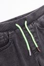 Spodnie jeansowe w kolorze szarym ze ściągaczami o fasonie SLIM 2156856