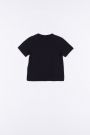 T-shirt z krótkim rękawem W kolorze czarnym z napisami z przodu 2158570