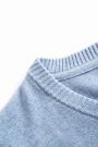Sweter dzianinowy niebieski z dekoltem V 2160599