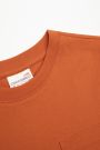 T-shirt z krótkim rękawem pomarańczowy gładki 2167979