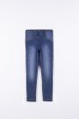 Spodnie jeansowe z ozdobnymi kamieniami przy kieszeniach o fasonie SLIM 2194325