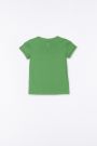 T-shirt z krótkim rękawem w kolorze zielonym 2197047