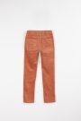 Spodnie sztruksowe pomarańczowe gładkie 2200381