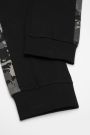 Spodnie dresowe czarne z wiązaniem w pasie o fasonie REGULAR 2200415