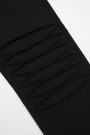 Spodnie dresowe czarne z wiązaniem w pasie o fasonie REGULAR 2200457