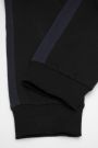 Spodnie dresowe czarne z wiązaniem w pasie o fasonie REGULAR 2111493