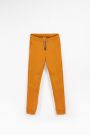 Spodnie dresowe miodowe gładkie wiązane w pasie o fasonie REGULAR 2111801