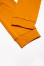 Spodnie dresowe miodowe gładkie wiązane w pasie o fasonie REGULAR 2111805