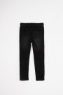 Spodnie jeansowe czarne z wiązaniem w pasie REGULAR FIT 2112675