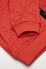 Bluza rozpinana czerwona z ozdobną taśmą 2113626