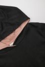 Bluza dresowa z kapturem i wstawkami z połyskującej tkaniny 2114054