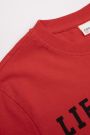 T-shirt z krótkim rękawem czerwony z nadrukiem 2115503