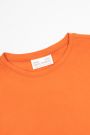 T-shirt z krótkim rękawem pomarańczowy gładki 2115705