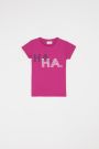 T-shirt z krótkim rękawem do gimnastyki w kolorze różowym 2115734